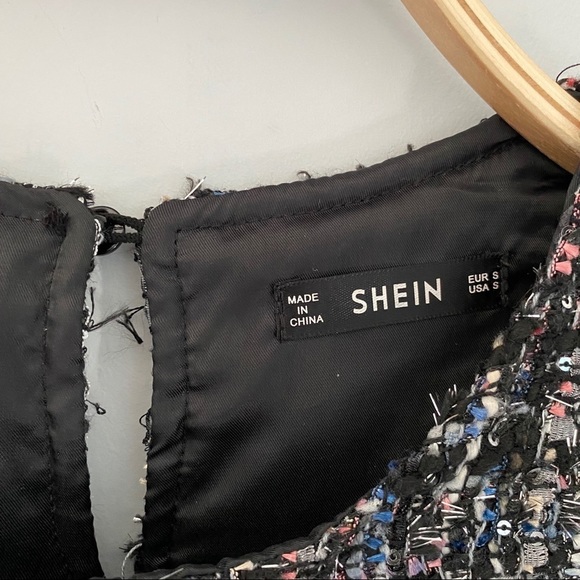 SHEIN Sleeveless Boucle Women's Crop Top - Picture 3 of 11